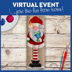 VIRTUAL WOOD BOARD EVENT! PAINT AT HOME!